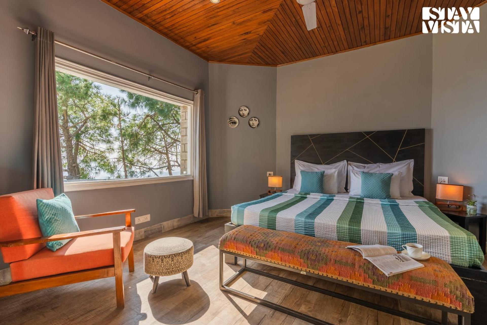 Stayvista At Serene With Outdoor Bonfire Barog Dış mekan fotoğraf