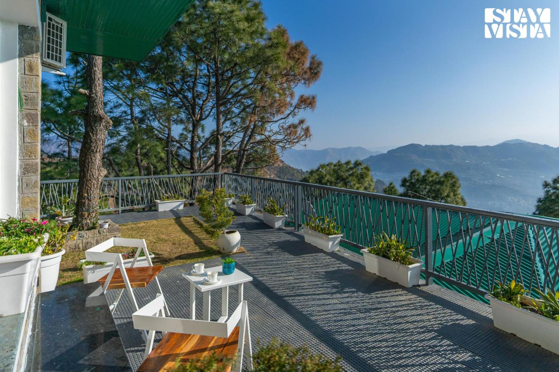 Stayvista At Serene With Outdoor Bonfire Barog Dış mekan fotoğraf